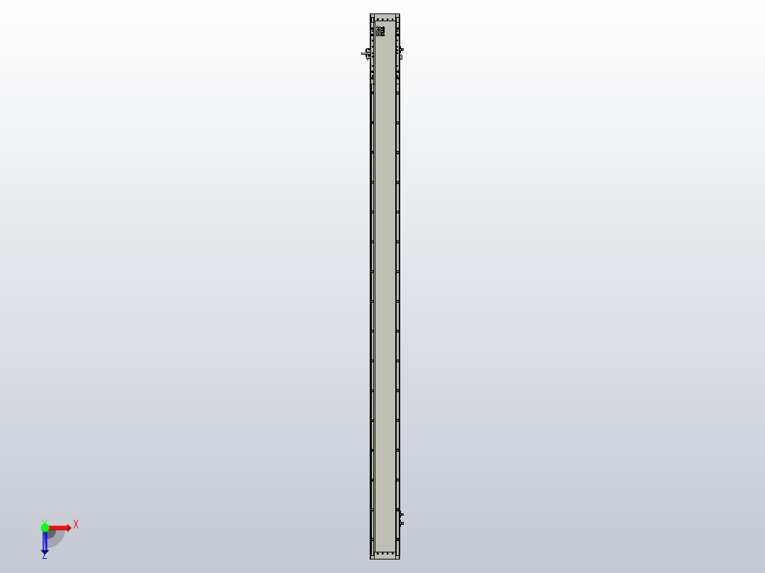 直驱直线电机轴TPA-LNP3-120-35C4-1-L1860-3-C-10-N3俯视图