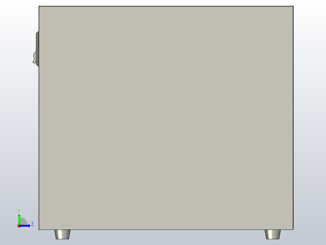 NPS1-2～3净化稳压电源三维模型202012左视图