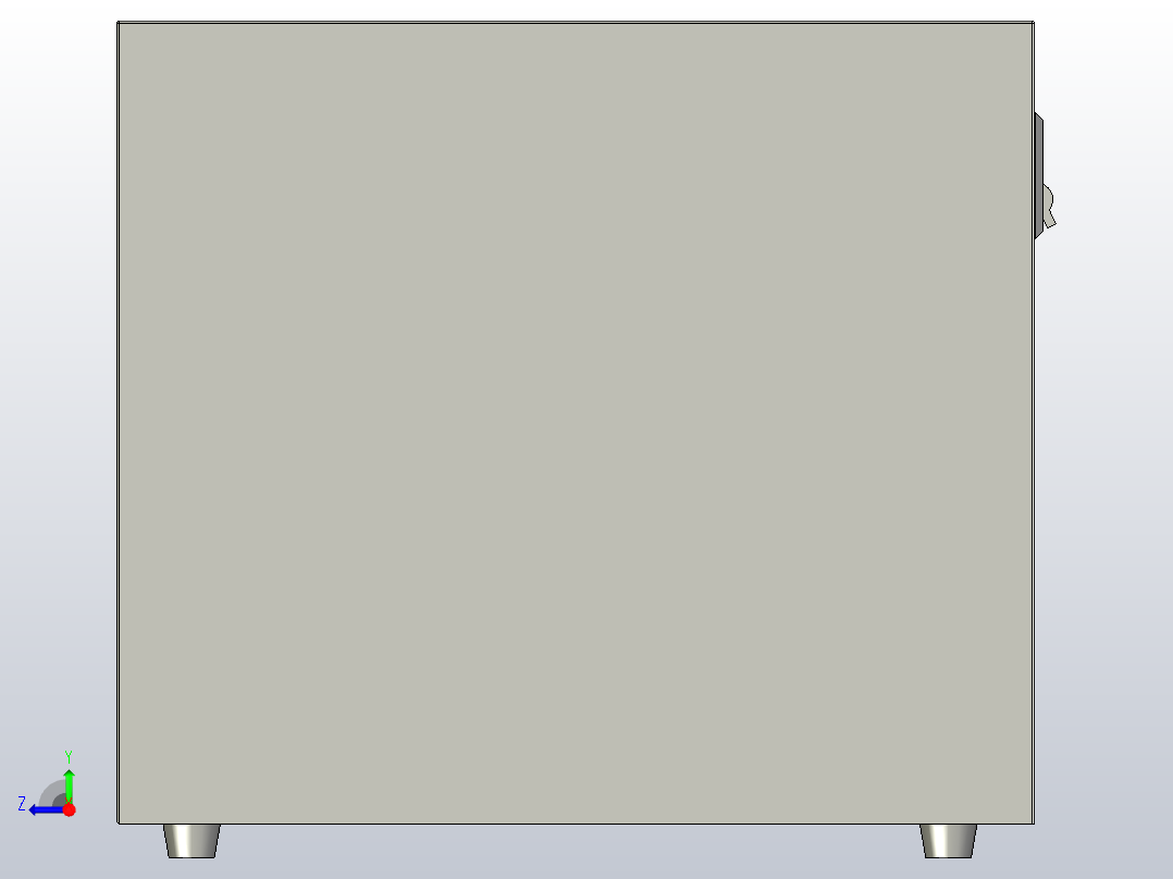 NPS1-2～3净化稳压电源三维模型202012右视图