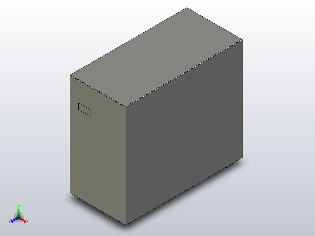 NPS1-2～3净化稳压电源三维模型202012正等轴测图