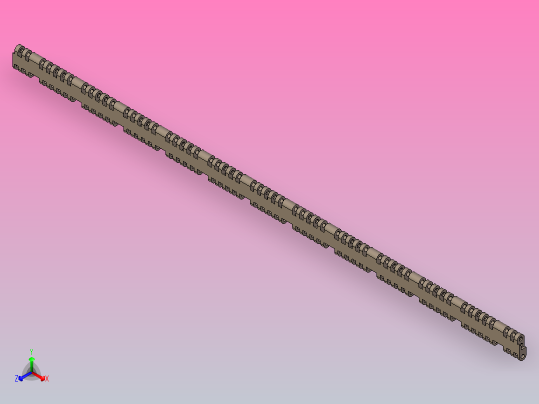 YS300-4-W914.4-C1 YS300-4网带链主视图