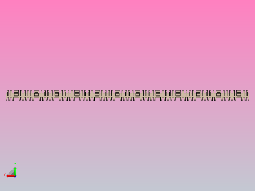 YS300-4-W914.4-C1 YS300-4网带链后视图