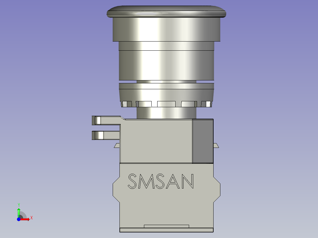 急停按钮QG115-B8-11ZS_ZS前视图