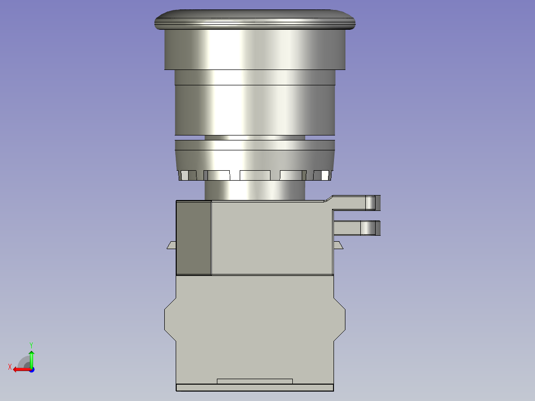 急停按钮QG115-B8-11ZS_ZS后视图