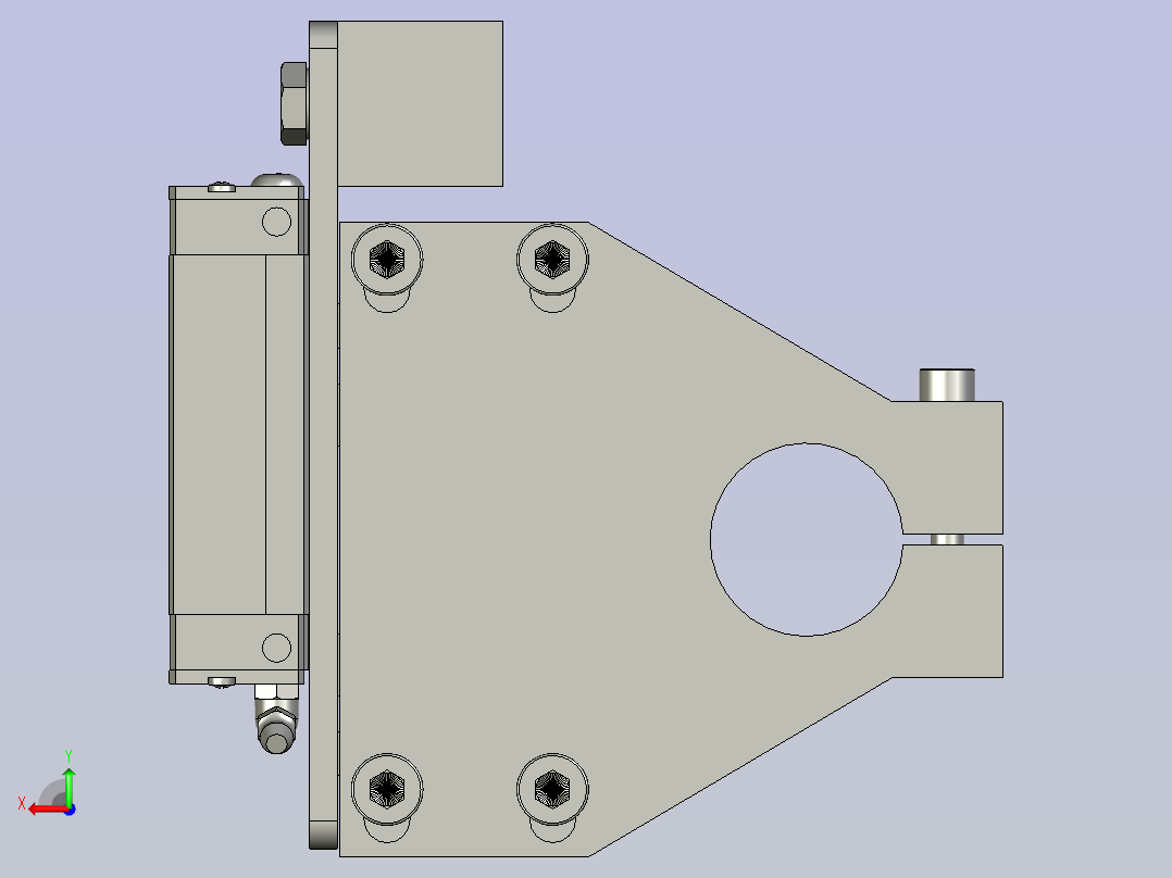 盖子抓取装配后视图