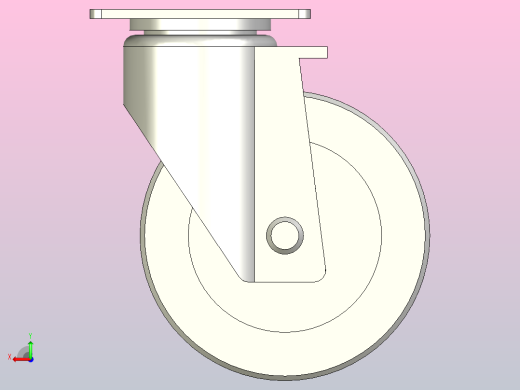 耐高温轻载型(90~120kg)万向型脚轮[CAT125-H]后视缩略图