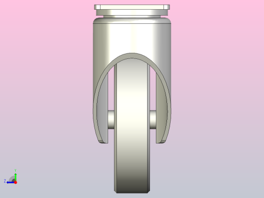 耐高温轻载型(90~120kg)万向型脚轮[CAT125-H]右视缩略图