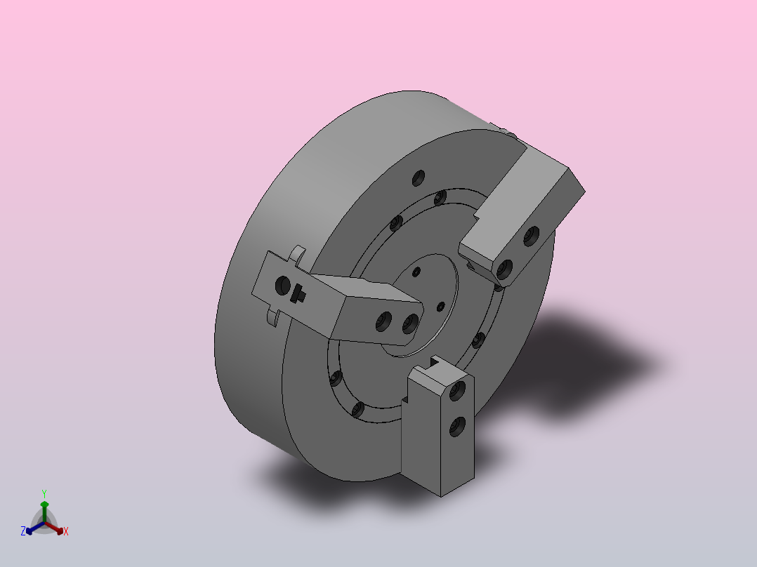 K56系列高速楔式动力卡盘[530]主视图