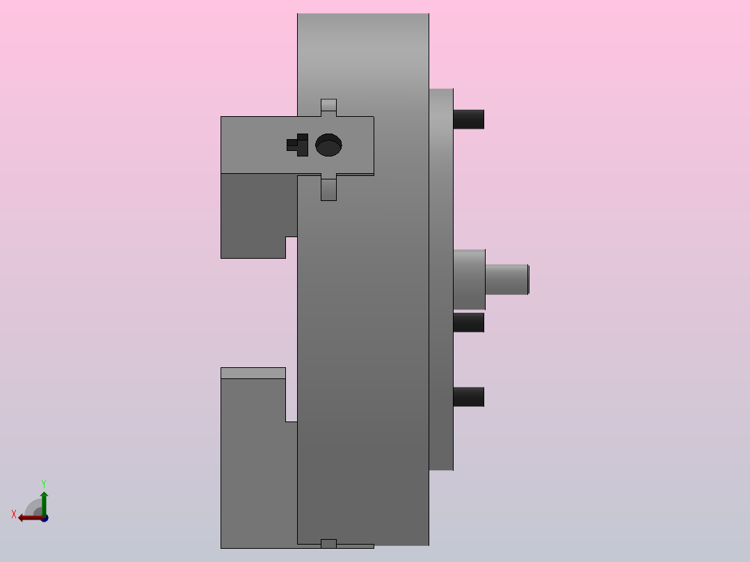 K56系列高速楔式动力卡盘[530]后视图