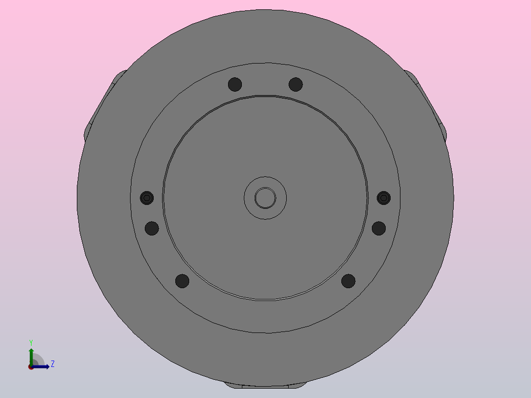 K56系列高速楔式动力卡盘[530]左视图