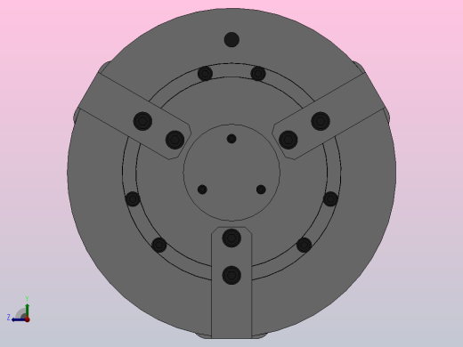 K56系列高速楔式动力卡盘[530]右视缩略图