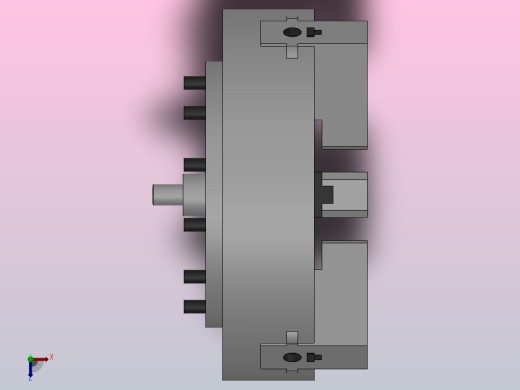 K56系列高速楔式动力卡盘[530]俯视缩略图