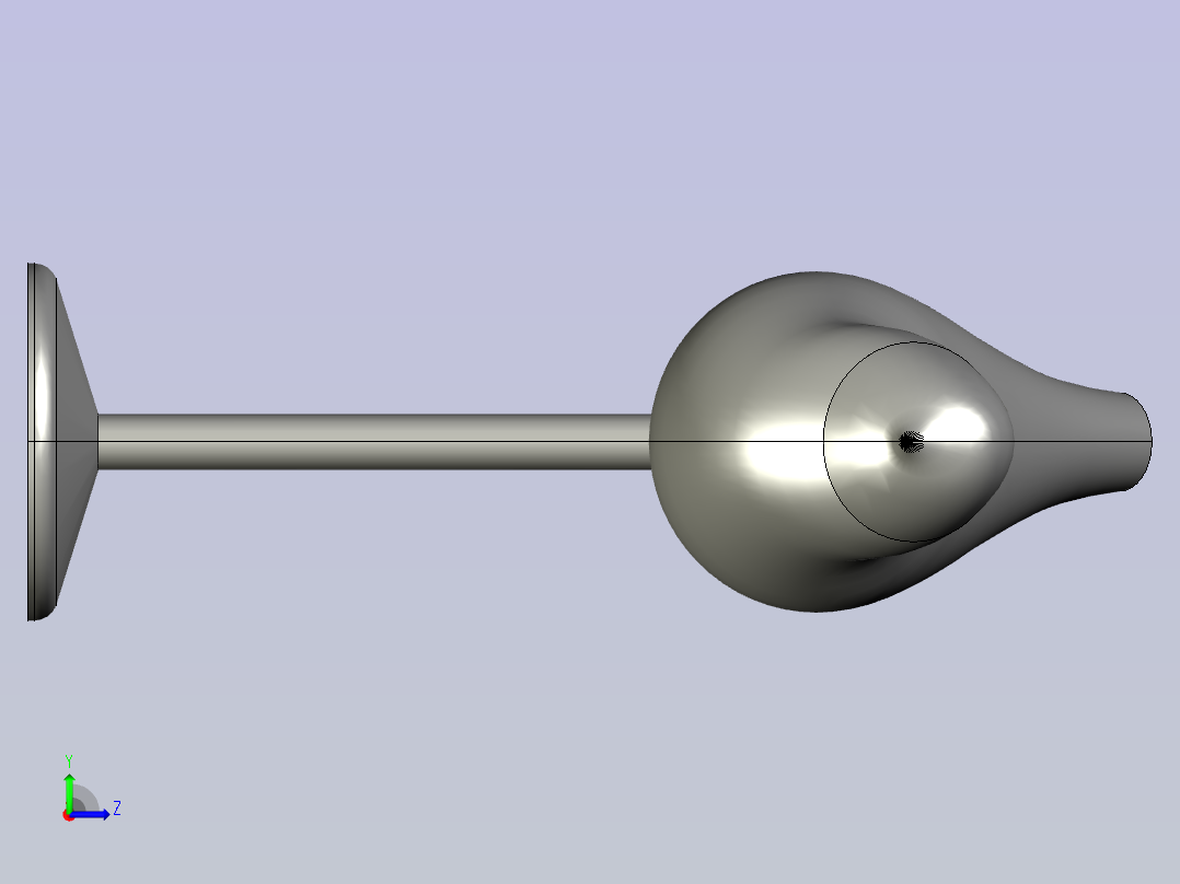 小鸟酒杯左视图