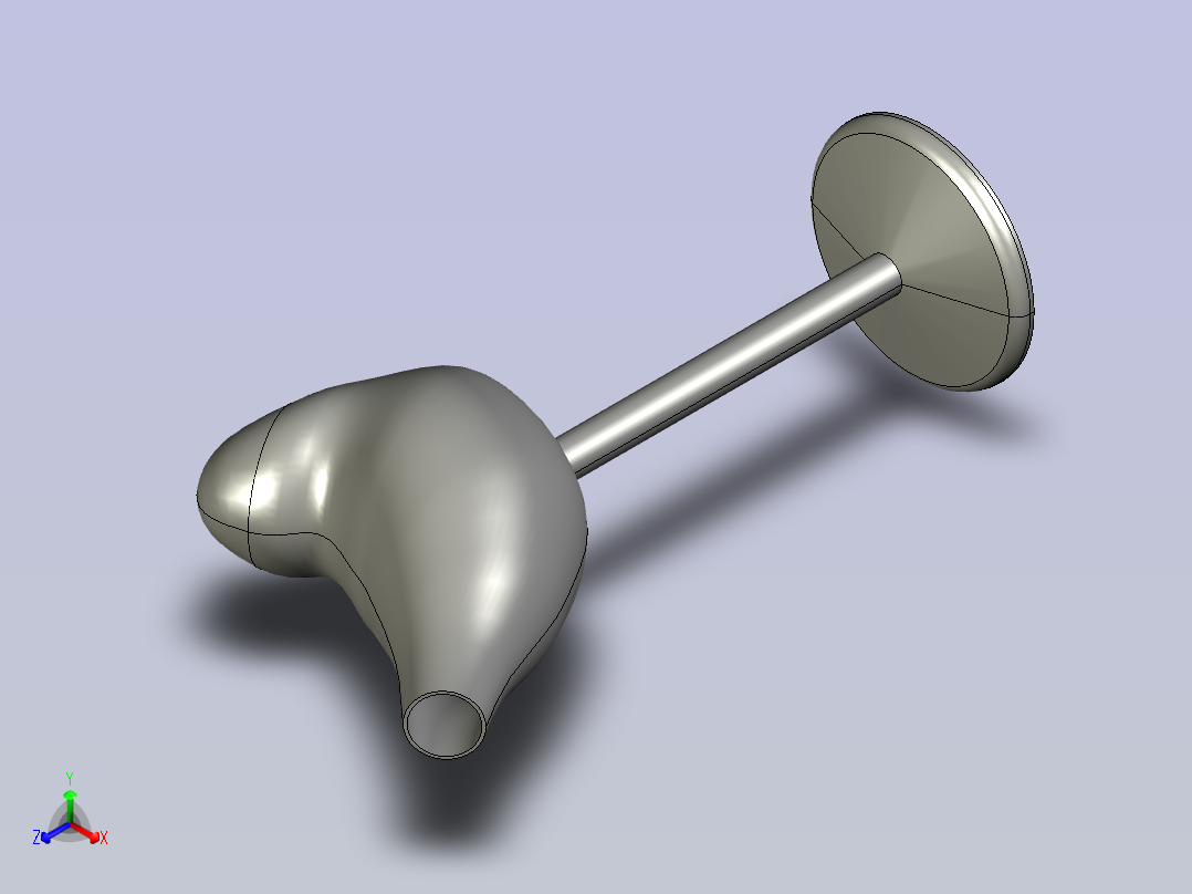 小鸟酒杯正等轴测图