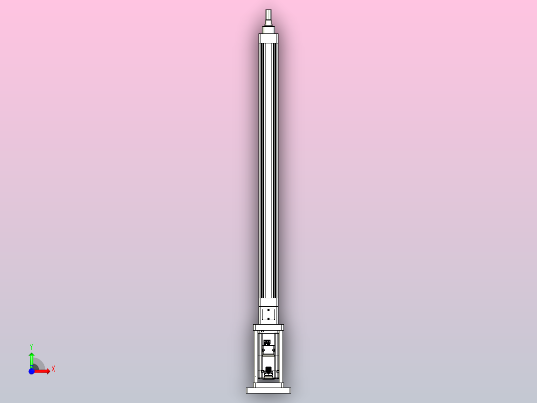 轻载电动缸TPA-ESR40-1210C-L600-M-FB-W-P40-C3前视图