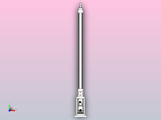 轻载电动缸TPA-ESR40-1210C-L600-M-FB-W-P40-C3前视缩略图