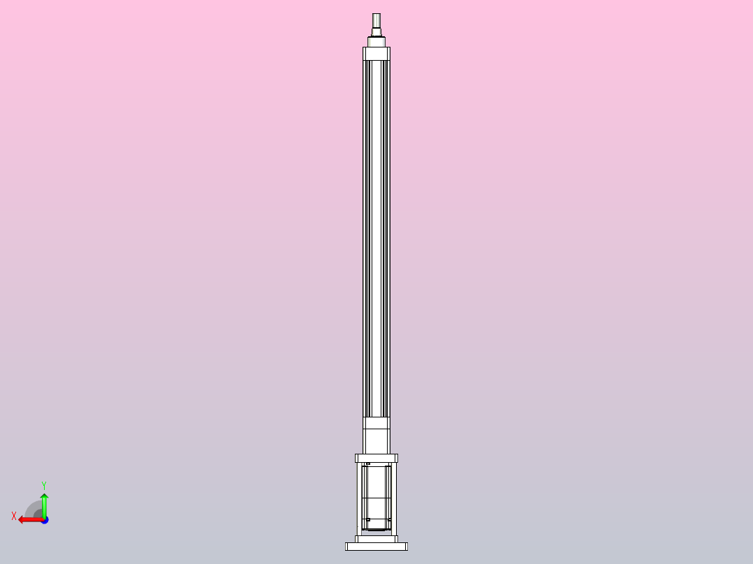 轻载电动缸TPA-ESR40-1210C-L600-M-FB-W-P40-C3后视图