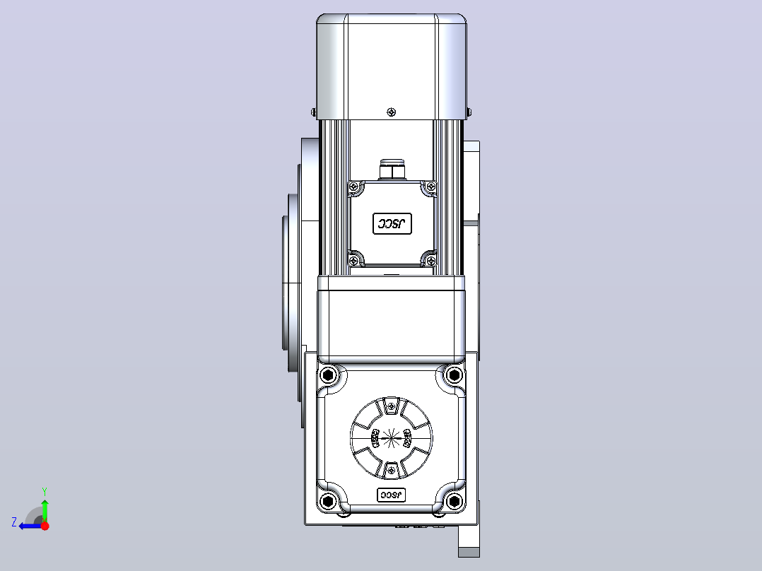 RU150DA凸轮分割器右视图