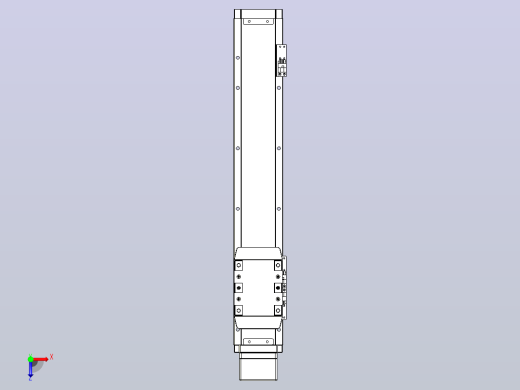 滚珠丝杠直线轴内置导轨TPA-GCR-80-1610C-L350-MP-M20-N3俯视缩略图