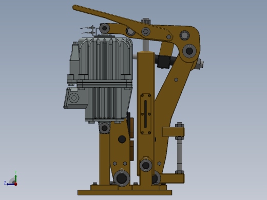 YP11系列电力液压盘式制动器YP11-220-280×20-ⅡA-CL.RL.WL.HL.H右视缩略图