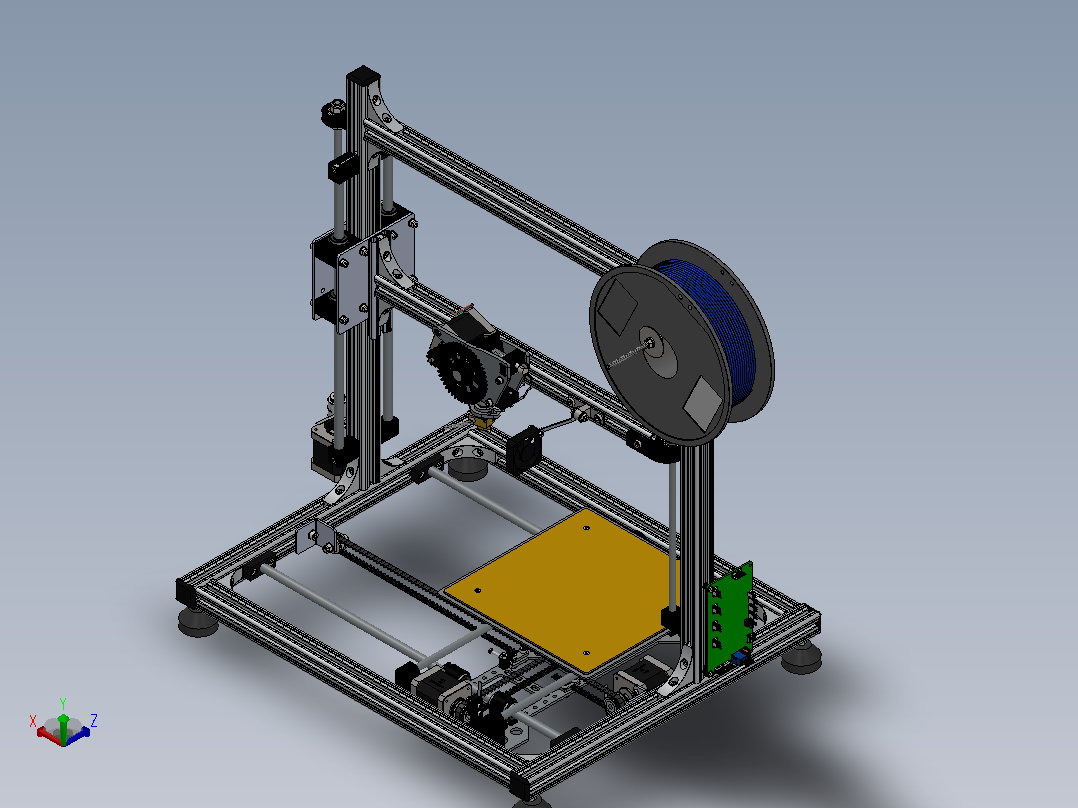K8200 Velleman-3d打印机主视图