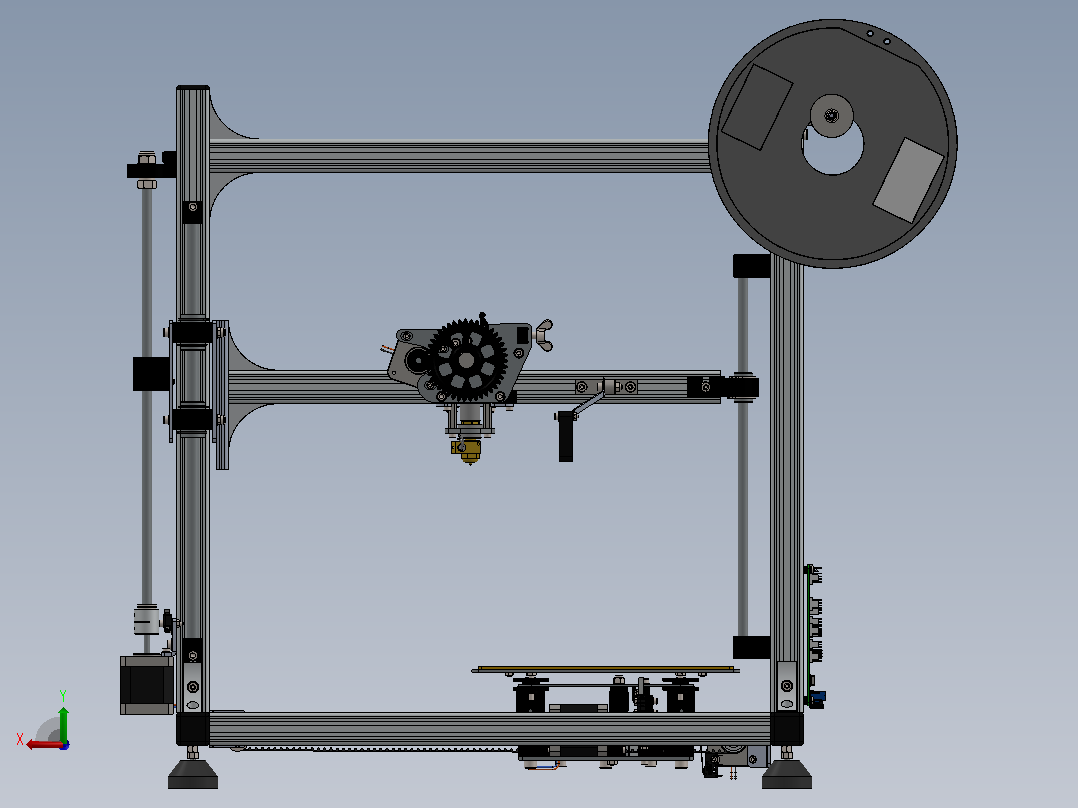 K8200 Velleman-3d打印机后视图