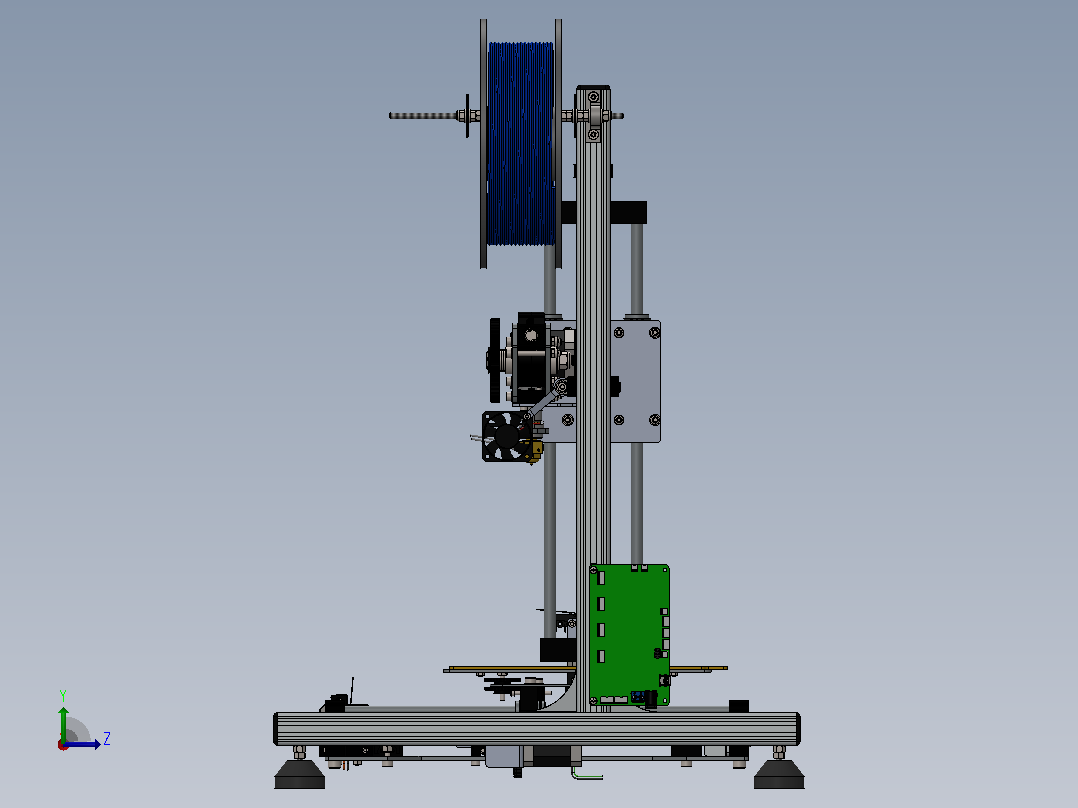 K8200 Velleman-3d打印机左视图