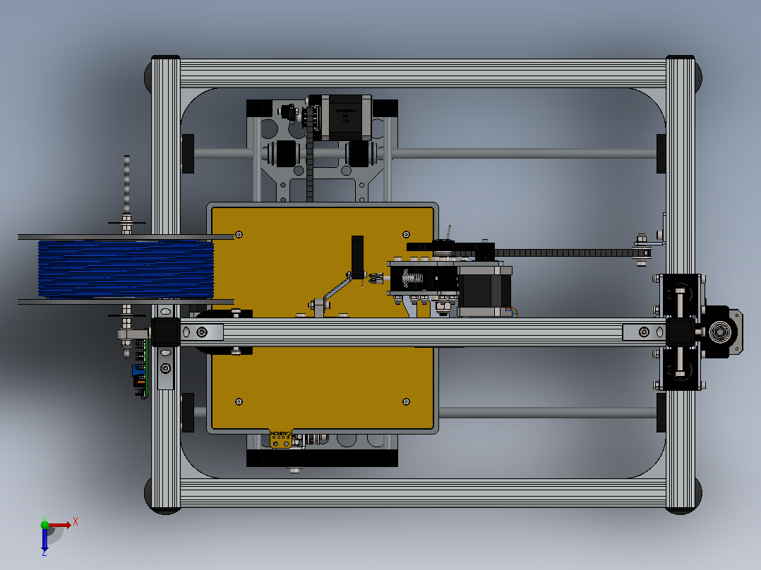 K8200 Velleman-3d打印机俯视图