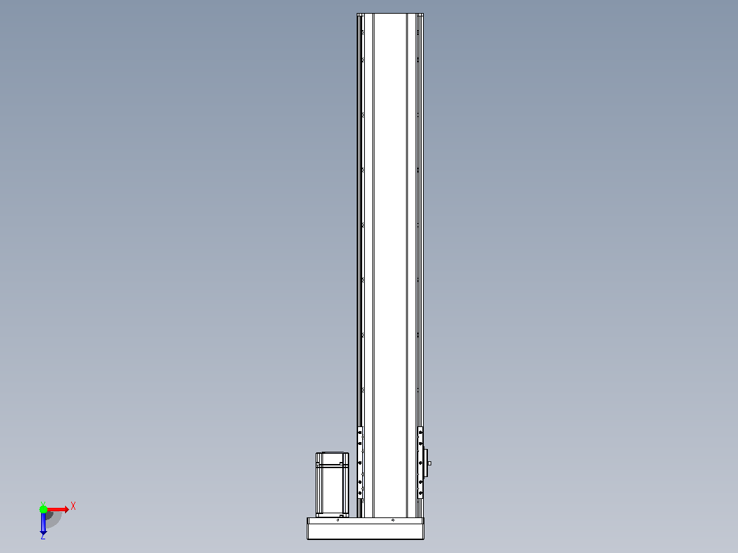 日规模组半封闭丝杆TPA-HNR-120D-1610C-L700-ML-C-P40-N3俯视图