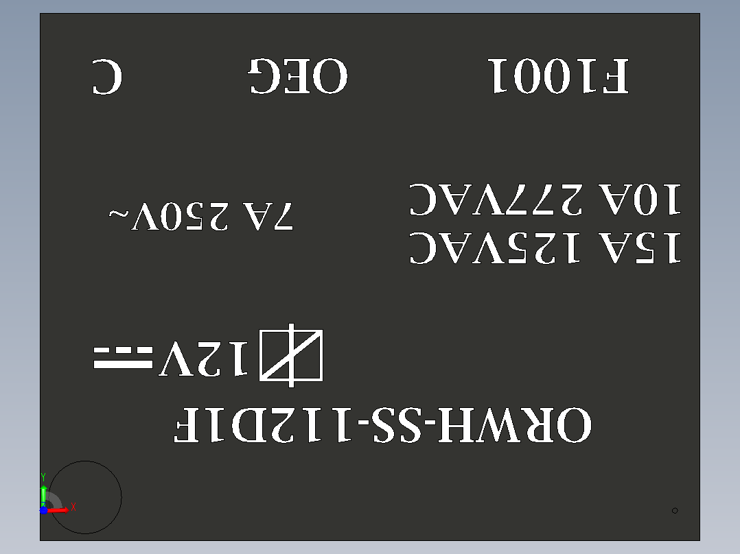 orwh-ss-112d1f 继电器前视图