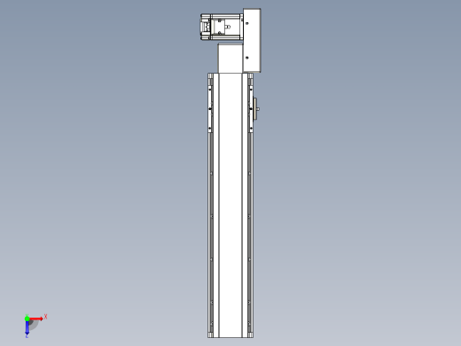 皮带直线轴半封闭可选导轨TPA-HNB-105D-90-L400-ML-C-P20-N3俯视缩略图