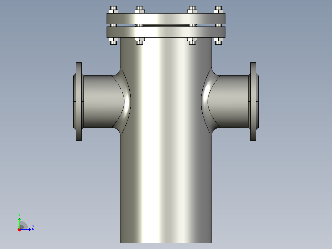 SD16C 篮式过滤器[80]左视图