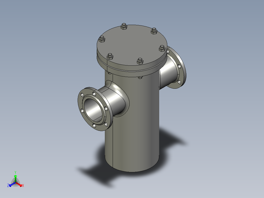 SD16C 篮式过滤器[80]正等轴测图
