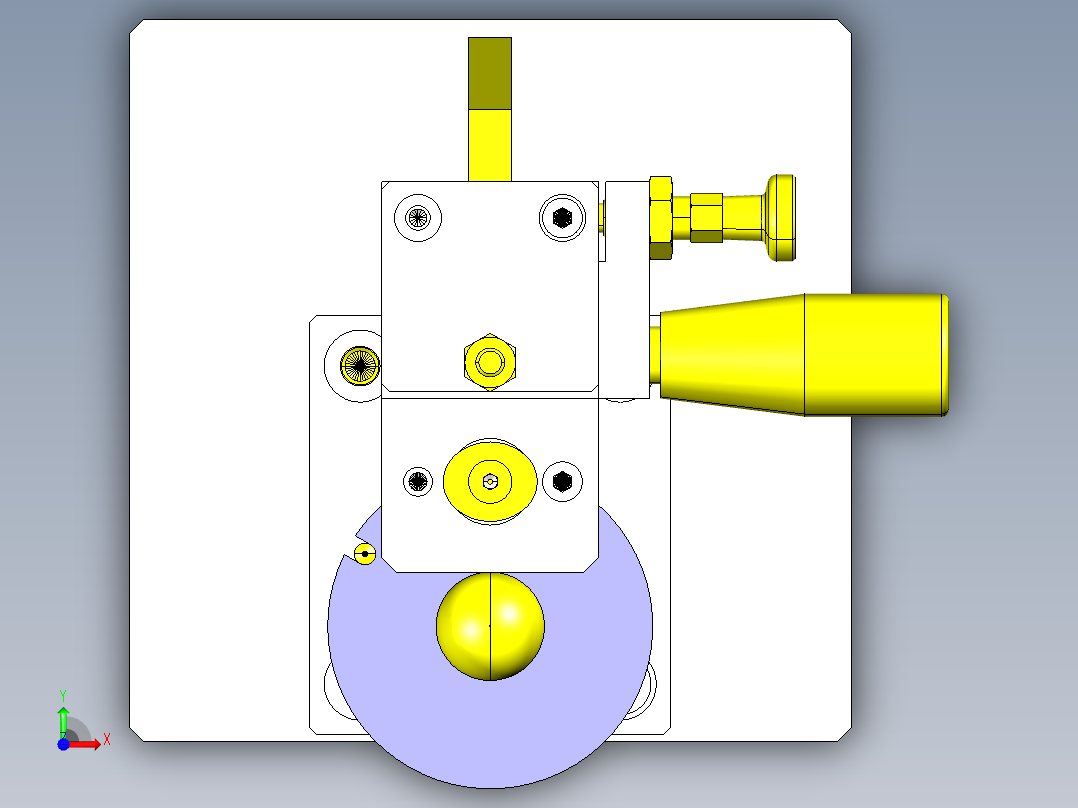 导向轴压入夹具前视图