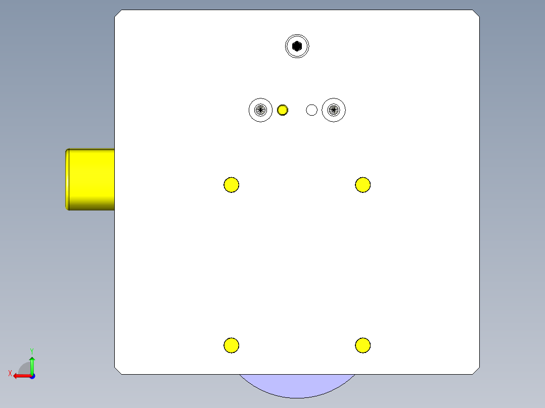 导向轴压入夹具后视图