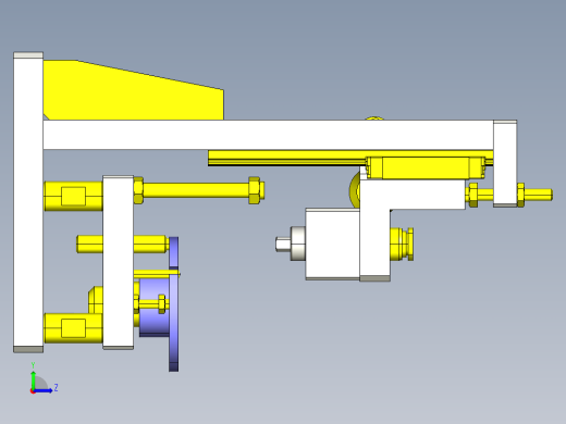 导向轴压入夹具左视缩略图