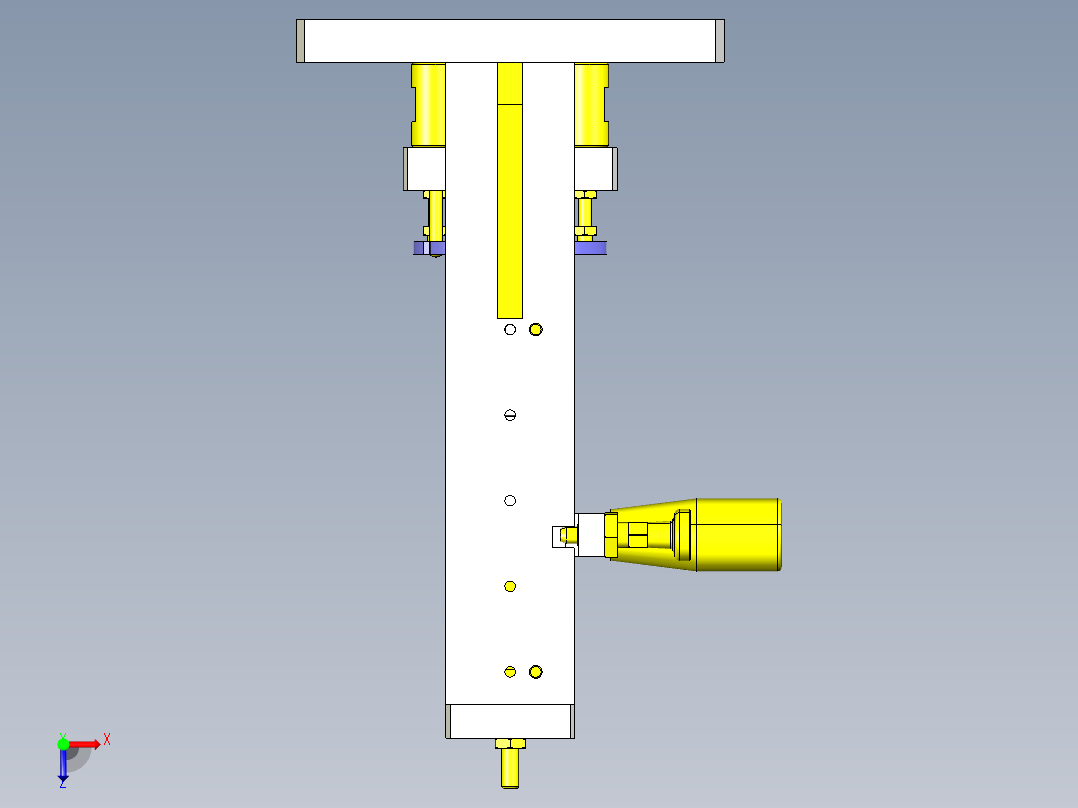 导向轴压入夹具俯视图