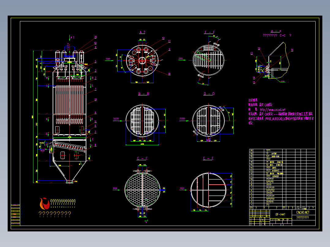 DF144型蜂窝式电除尘器总图
