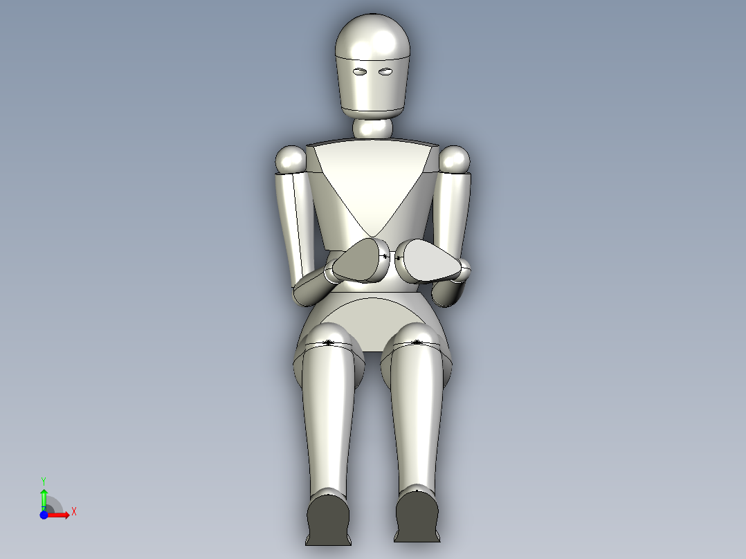 人体3D模型前视图