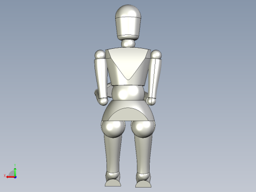 人体3D模型后视缩略图