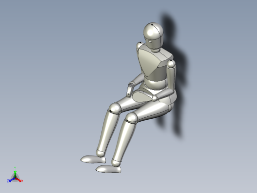 人体3D模型正等轴测缩略图