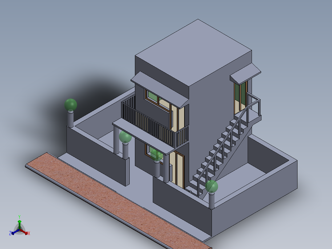 简单实用的二层别墅