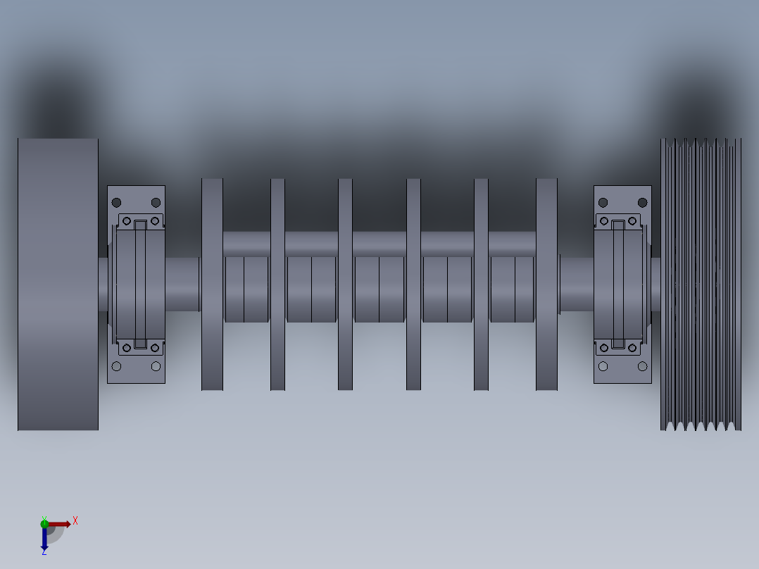 二合一锤式破碎机全套无码俯视图