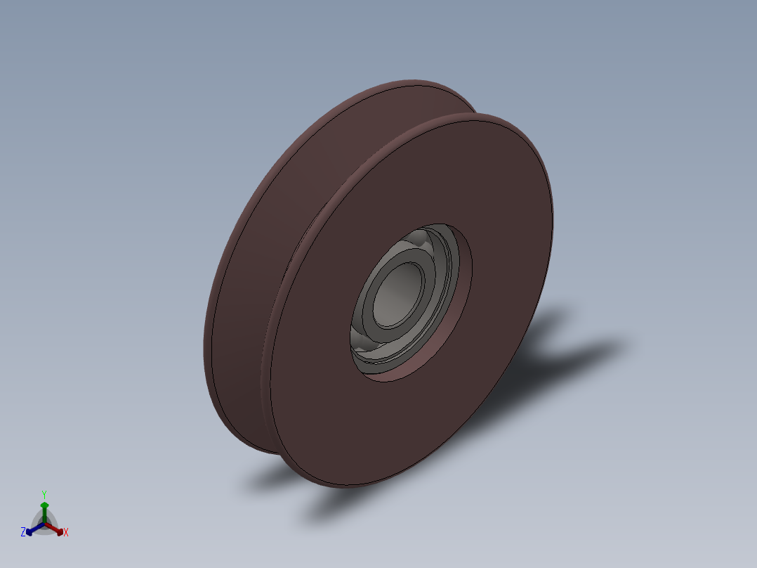 导线轮正等轴测图