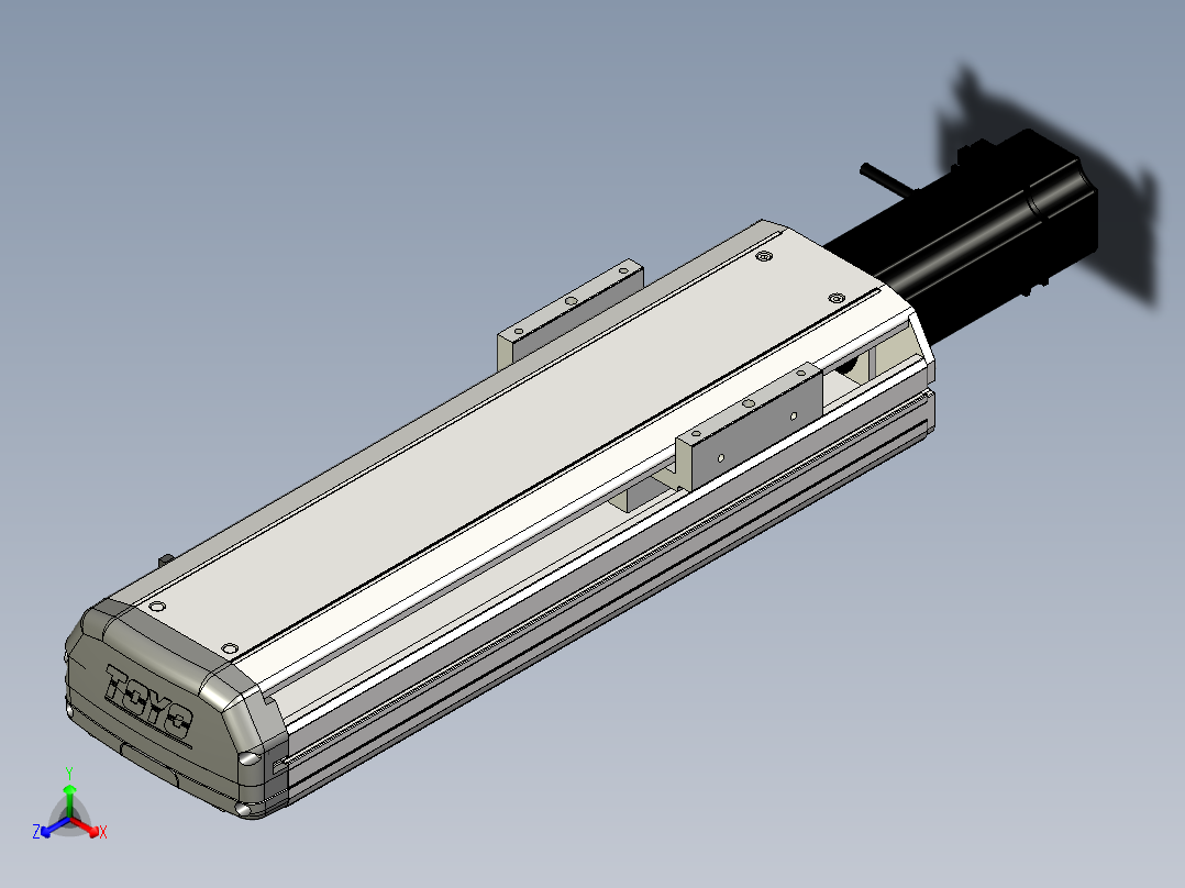Toyo东佑达直线模组-ETH13-250-BC-400W+煞車正等轴测图