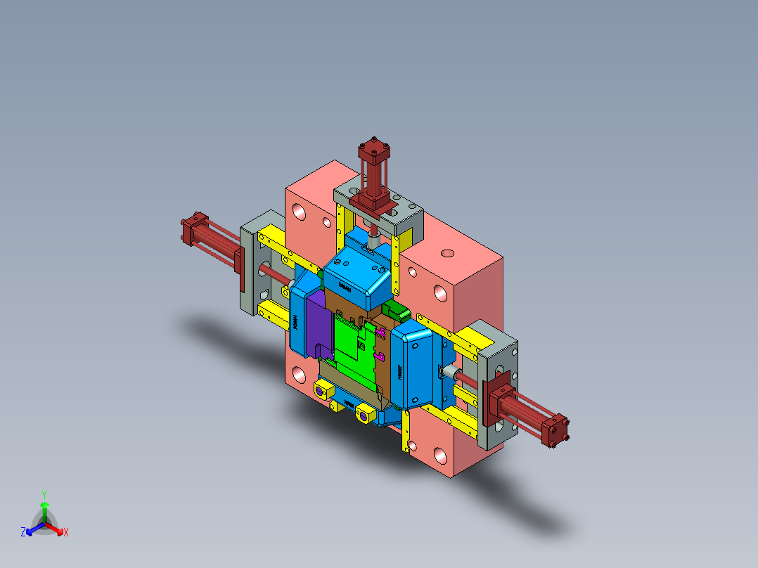 日系打印机主体复杂模具设计