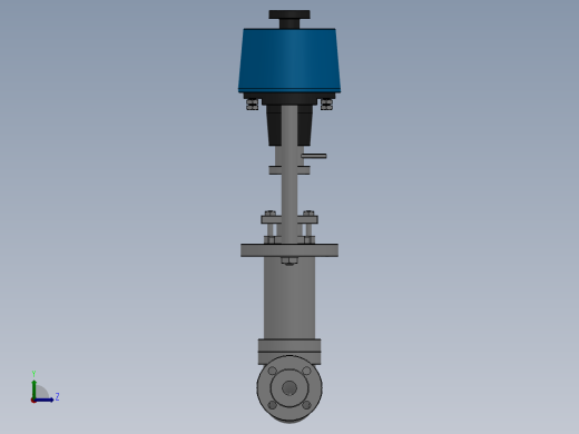 电动比例调节阀-304 DN25-DN200左视缩略图