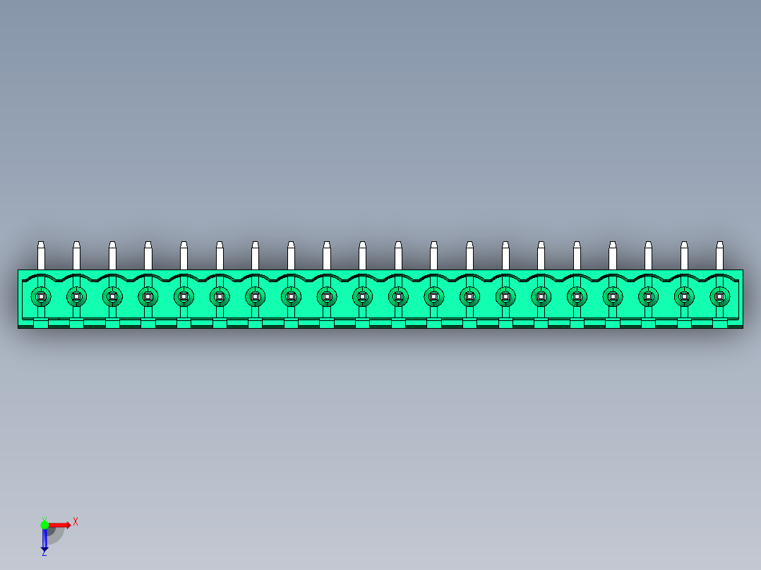 DEGSON 2EDG 系列 5.0mm 可插拔接线端子组-2EDGRC-5.0-20P-14-00AH俯视图