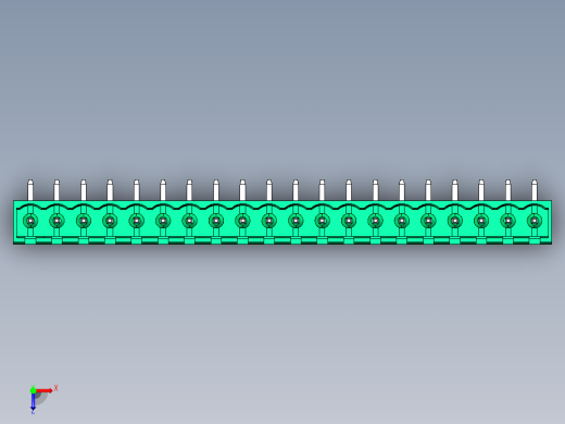 DEGSON 2EDG 系列 5.0mm 可插拔接线端子组-2EDGRC-5.0-20P-14-00AH俯视缩略图