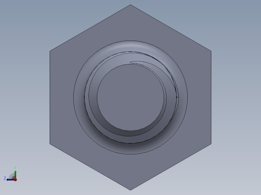 UNC 六角螺栓-Hex Bolt 0.250-20 x 0.750.SLDPRT右视缩略图